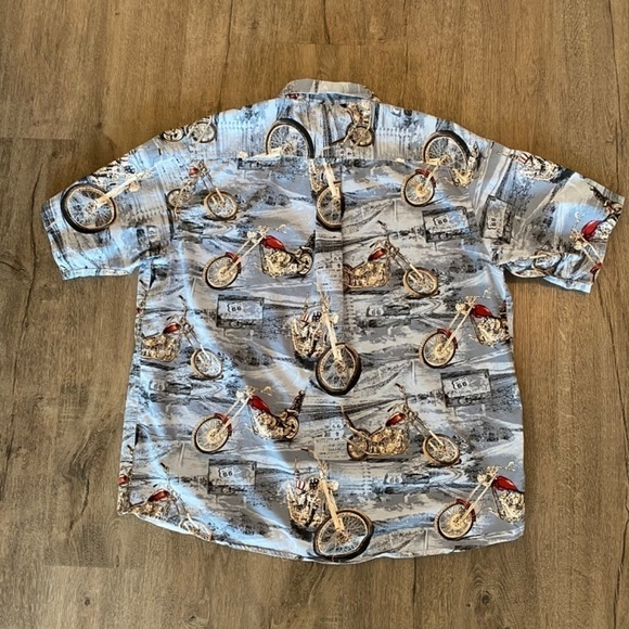 REDHEAD Motorcycle Print Short Sleeve Shirt, XXL - Picture 9 of 11